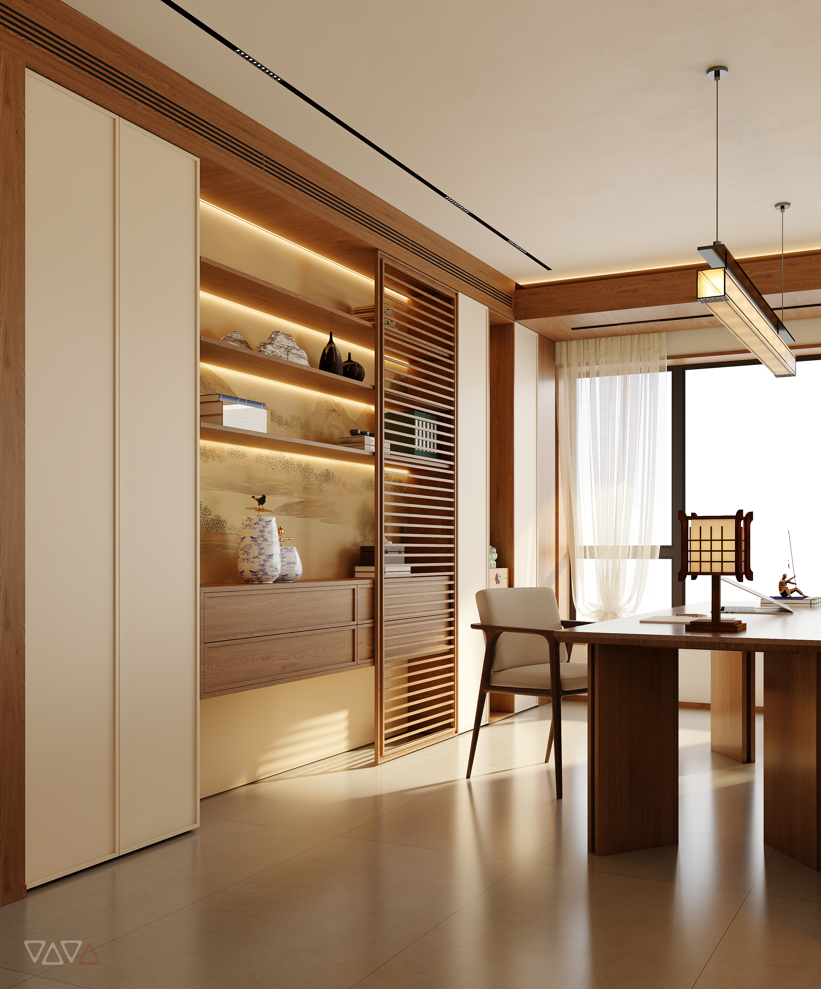 宋式客餐厅效果图-6