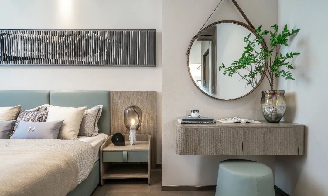 春光里的温暖家 | 济南奥体金茂府 230 样板间设计-42