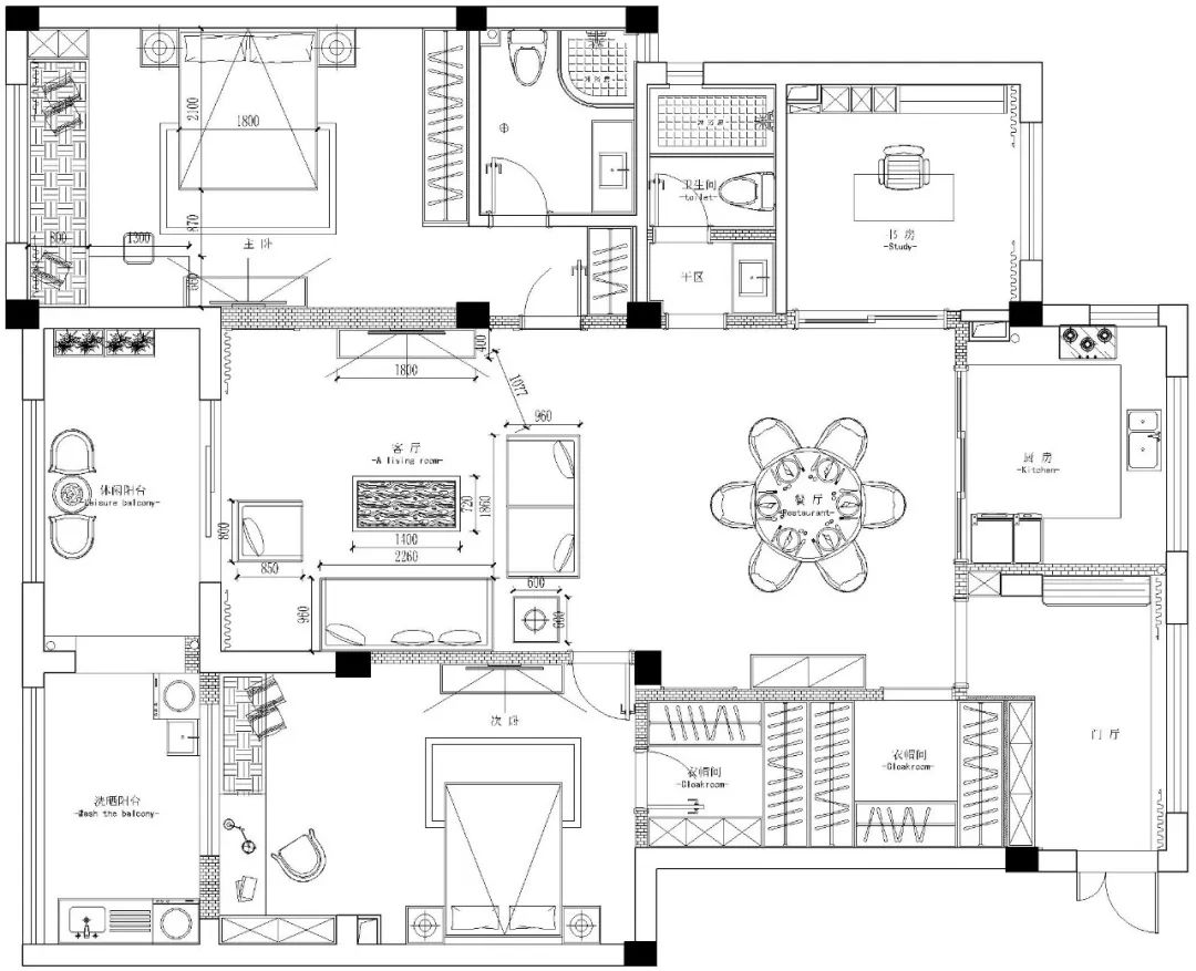 郁金香郡·闲适雅居 | 新中式风情空间设计-16