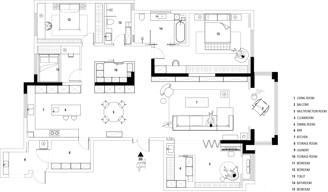 合肥·内森庄园 260㎡ 折衷主义美学丨中国合肥丨二木营造-36