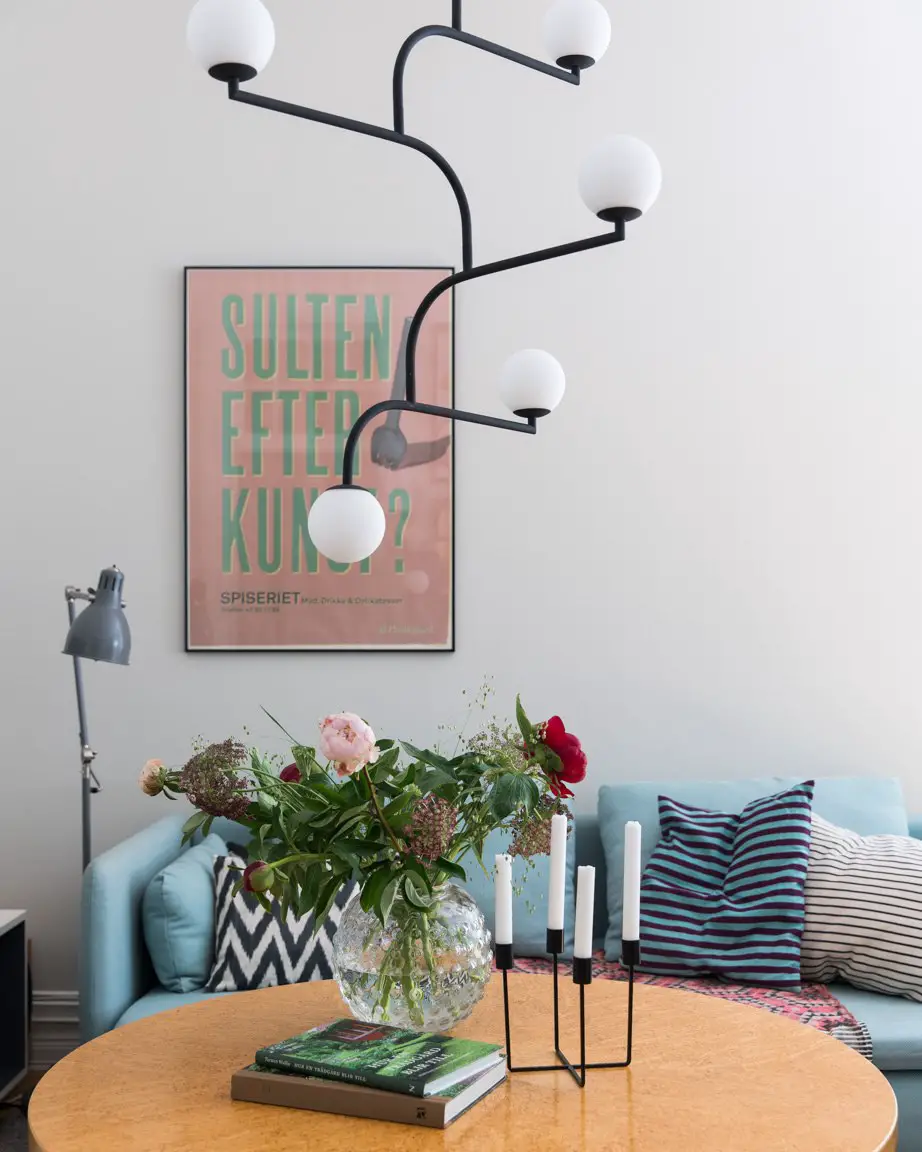 瑞典北欧风公寓 | 粉蓝配色的清新魅力-10