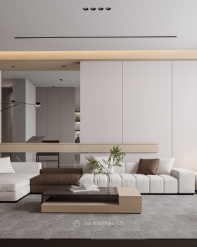Morden Livingroom D5 Rendering