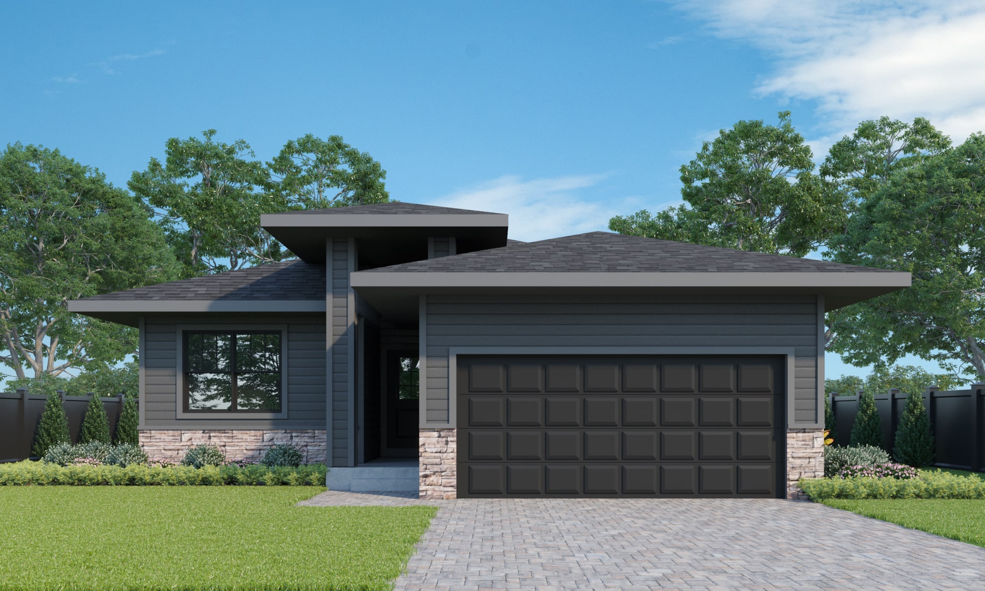 带有渲染的 SketchUp 三维模型丨The 2D3D Floor Plan Company-17