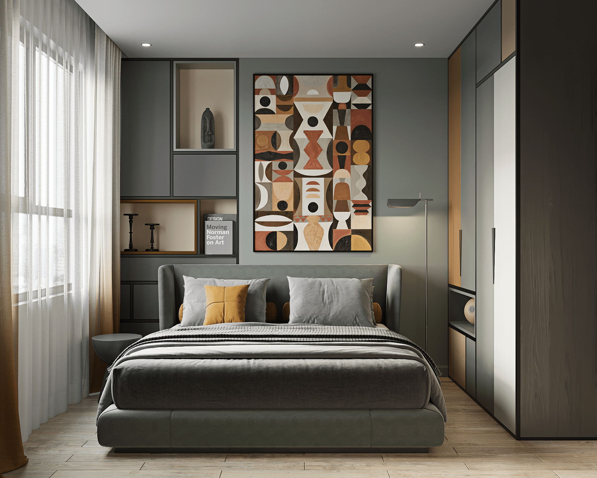 小空间公寓设计 明亮的配色打造出凉爽夏日-10