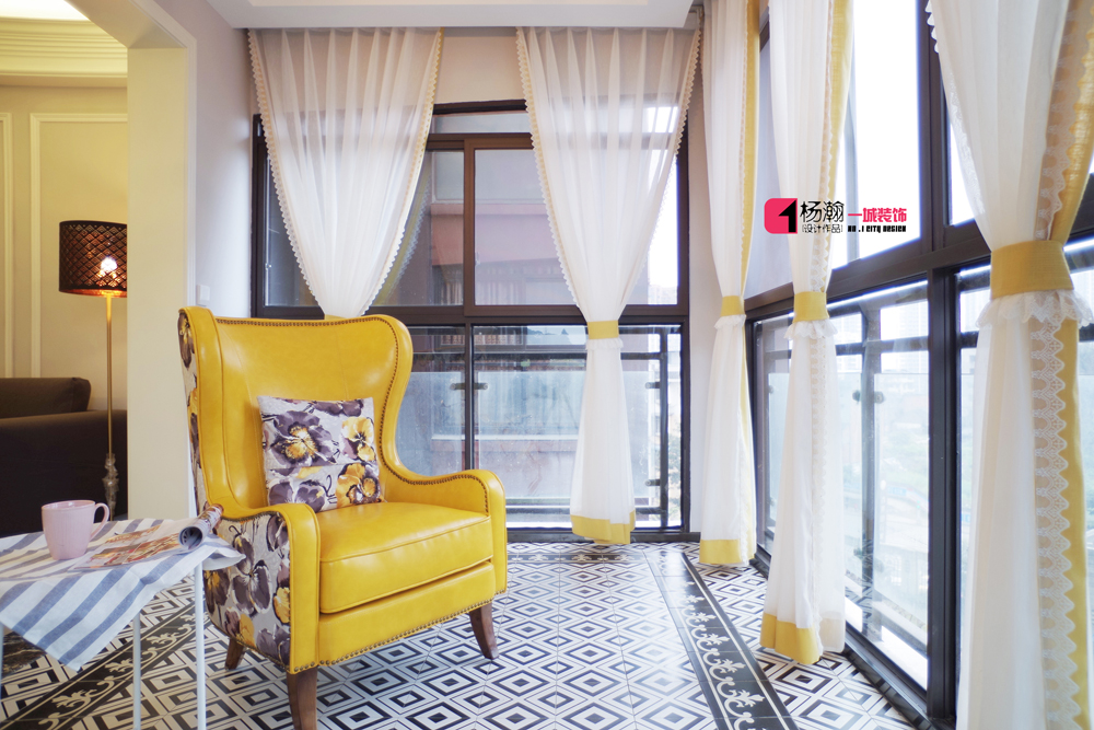 乐山 112m2 简美艺术风,中性摩登灰与湛黄的欢乐颂-29