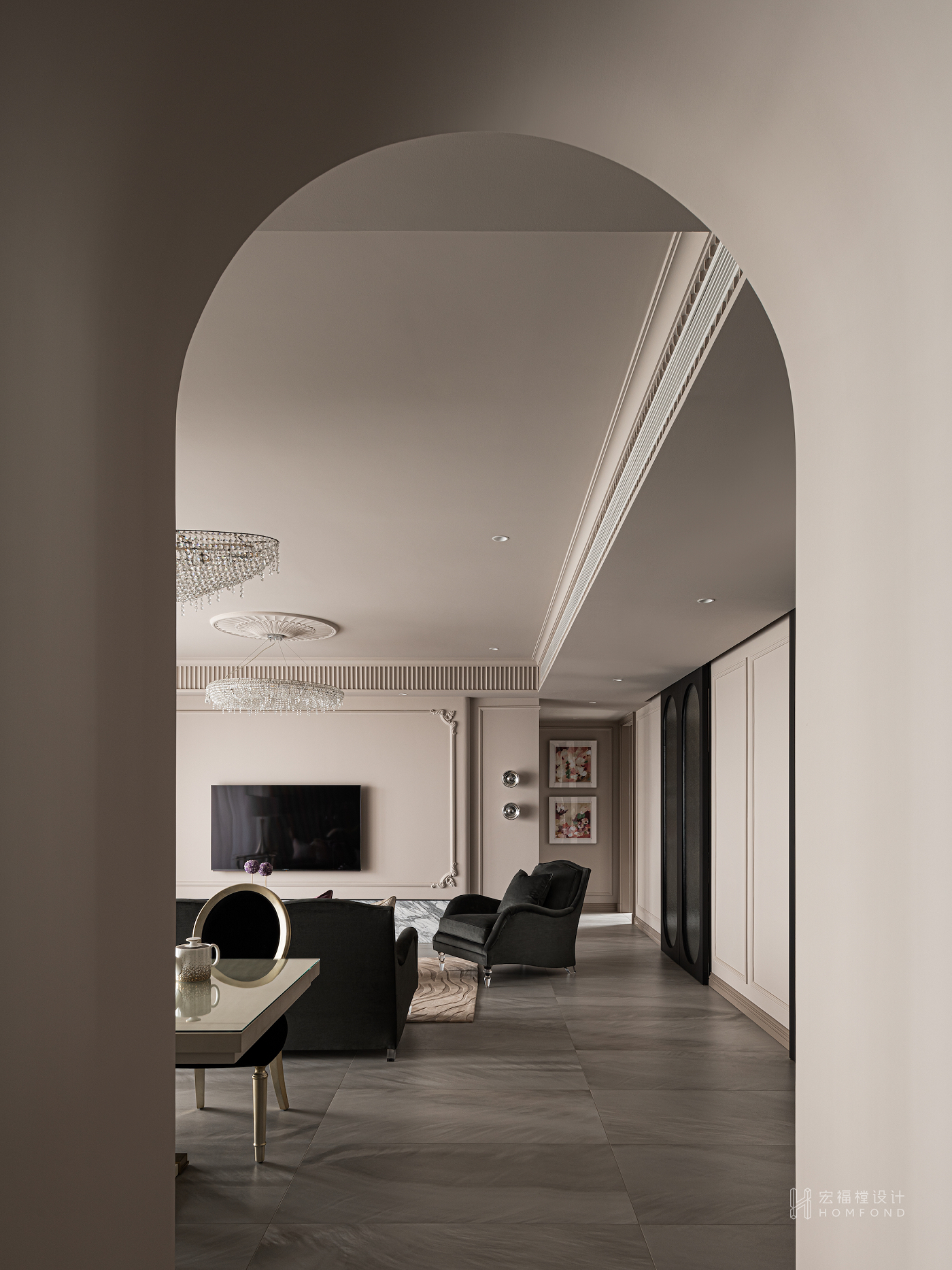 法式轻奢风格四室两厅设计丨中国成都丨成都宏福樘设计-45