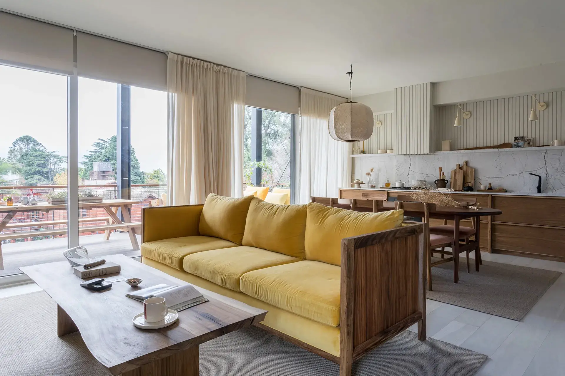 阿根廷绿色时尚公寓 | 木质与自然的完美融合-1