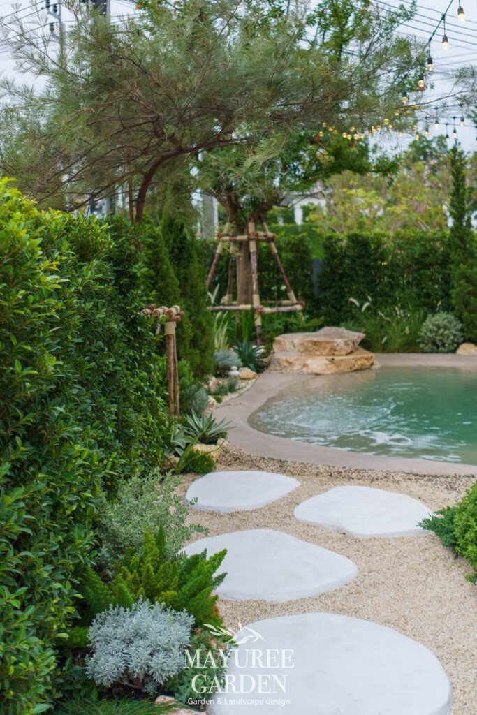 营造海滩氛围的家庭花园设计丨Mayuree Garden-26