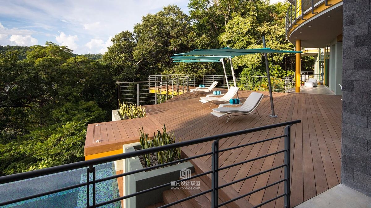 在丛林中热带现代豪华住宅-8