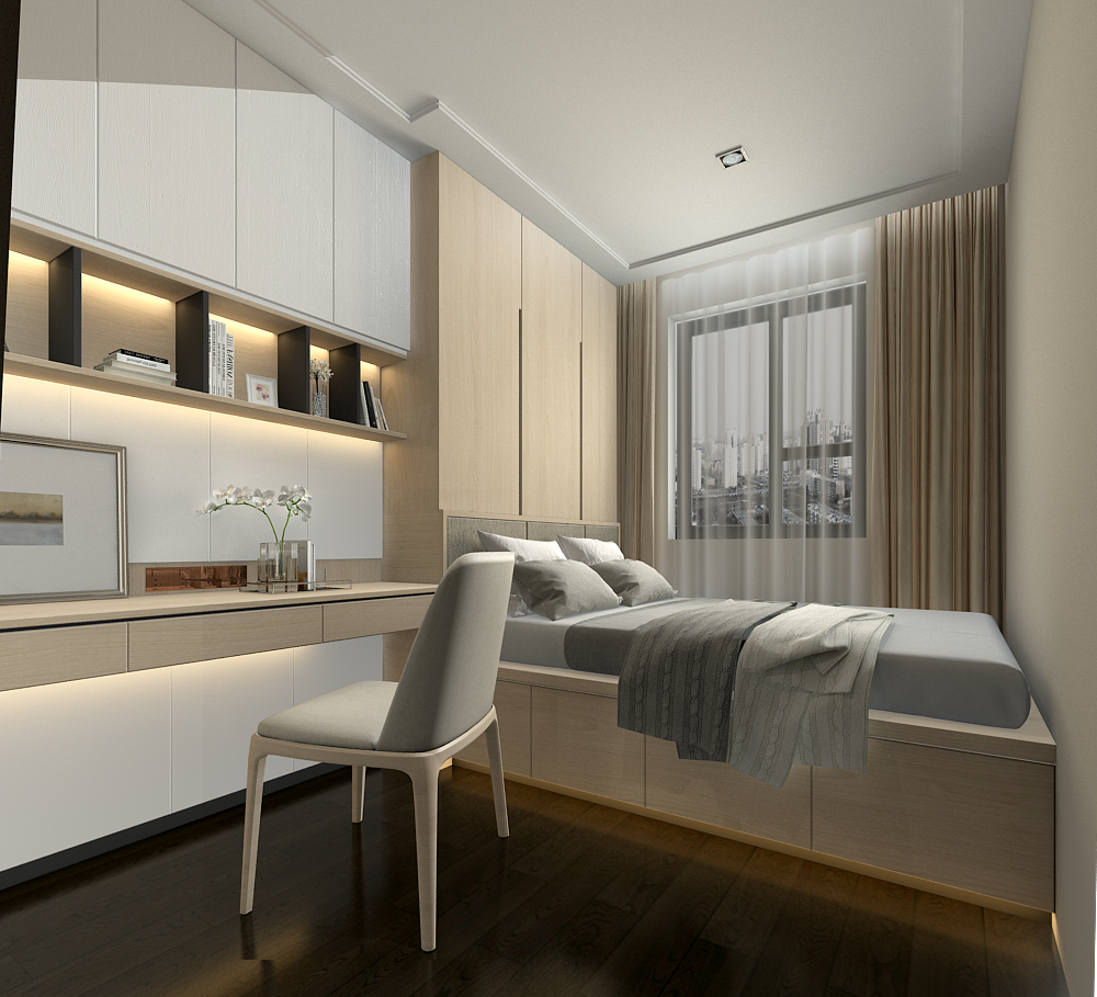 现代简约风格住宅设计丨中国北京丨众诚装饰-40