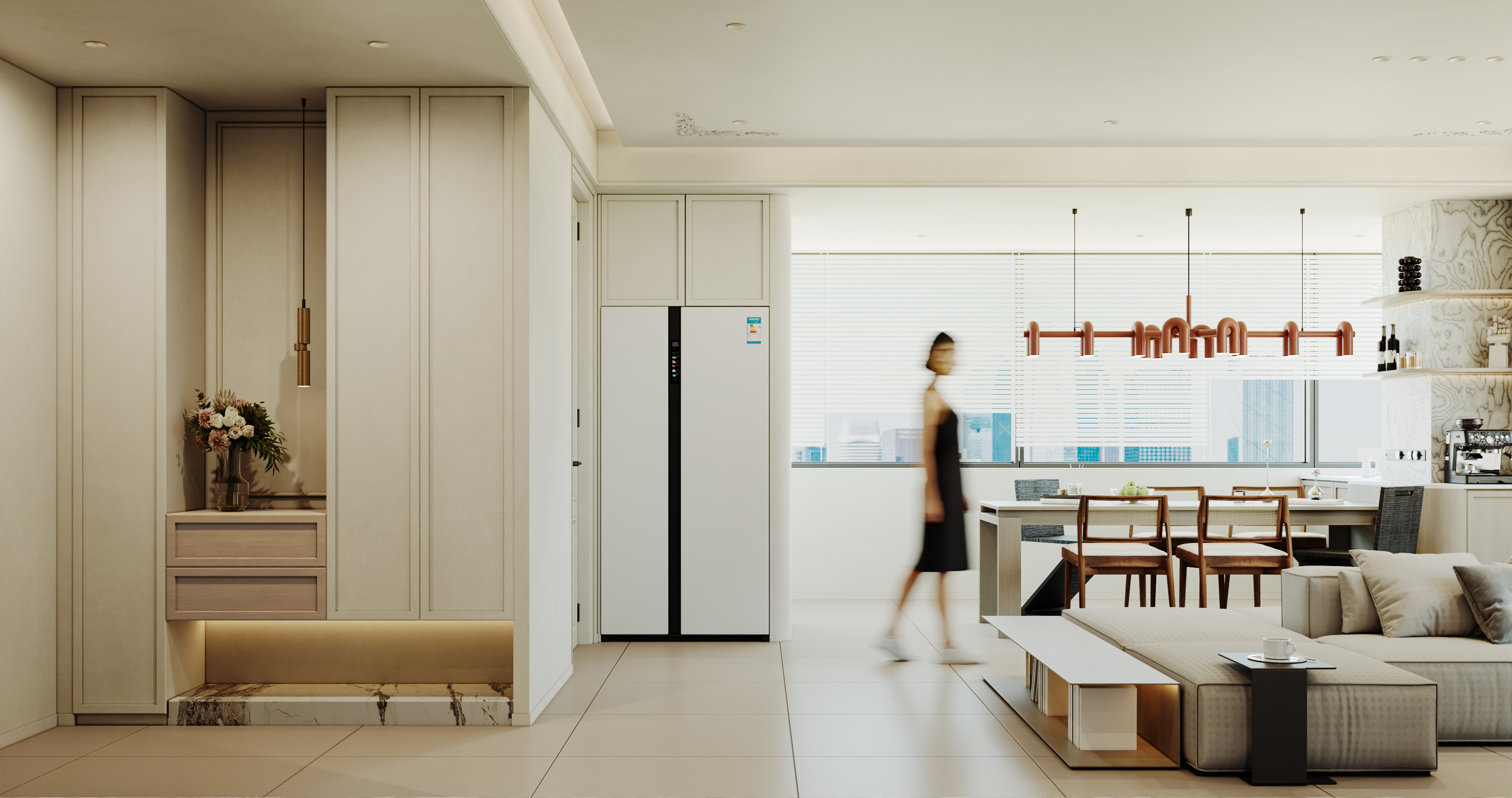 武汉大华铂金悦府136 ㎡ 轻法式效果表现-1