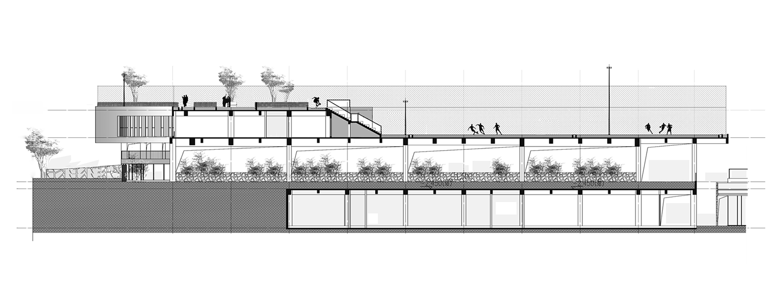 深圳万科社区 A1-B2 与公交车站-69