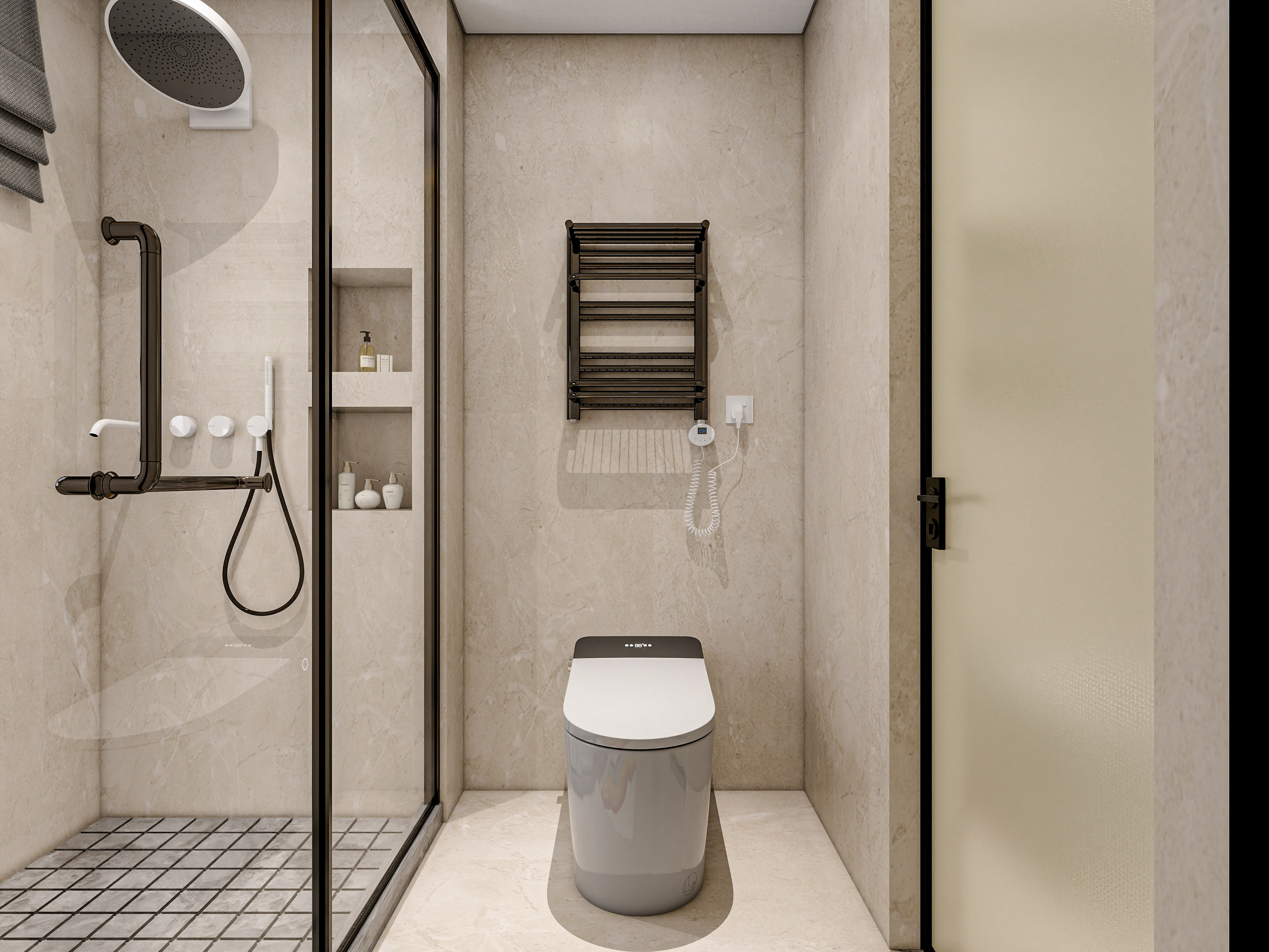 四川成都锦粼湖院二期（118平方意式极简三居室）-48