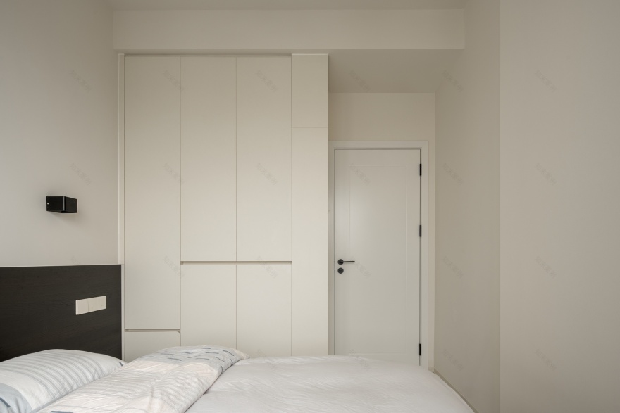 98㎡三房格局,动线重塑×收纳整合×简约奶油风-57