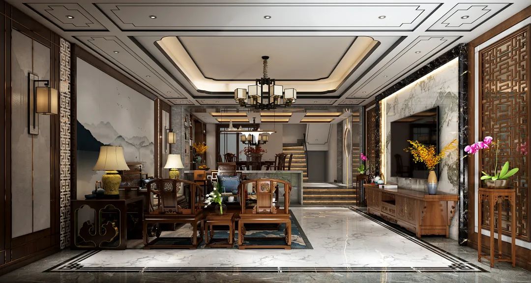 新中式玄关设计,打造雅致生活艺术-33