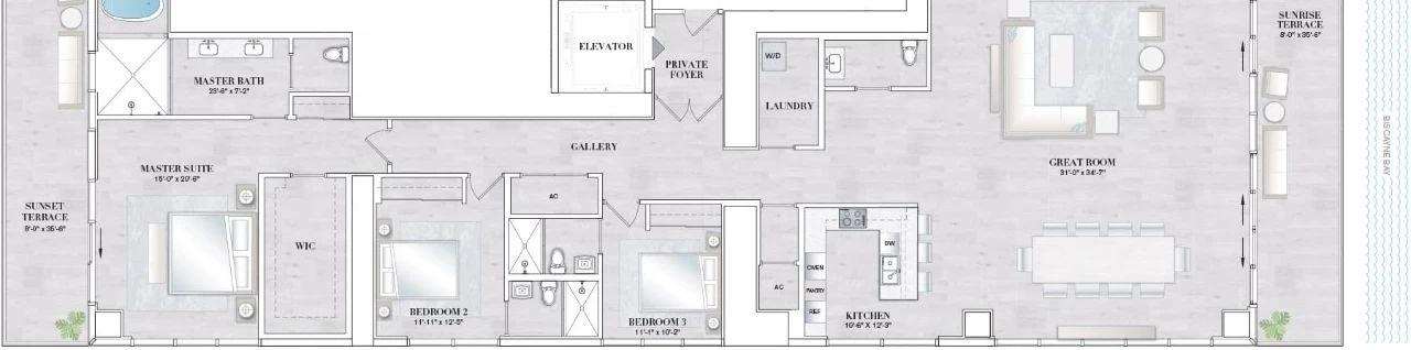 迈阿密超豪华海滨住宅 Elysee Miami丨JeanLouis Deniot,Arquitectonica-105