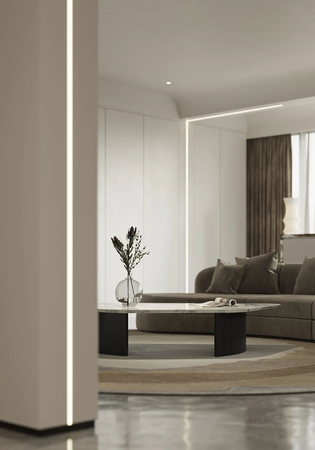 都市理想家,现代轻奢风大平层设计案例解析丨布尔空间设计-181