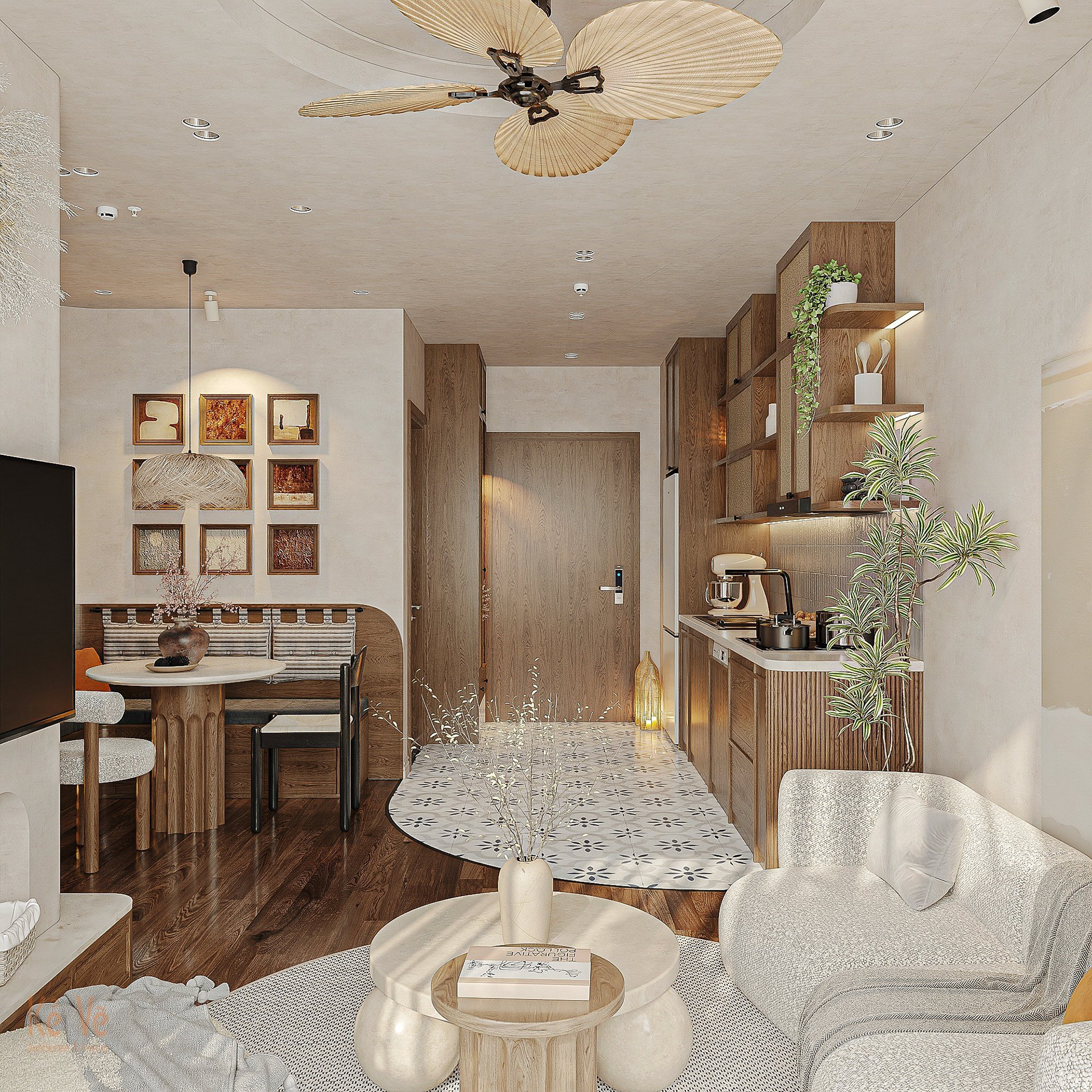 LandmarkOnsen  Ms Giang 公寓室内设计丨越南河内丨Kẻ Vẽ interior-15