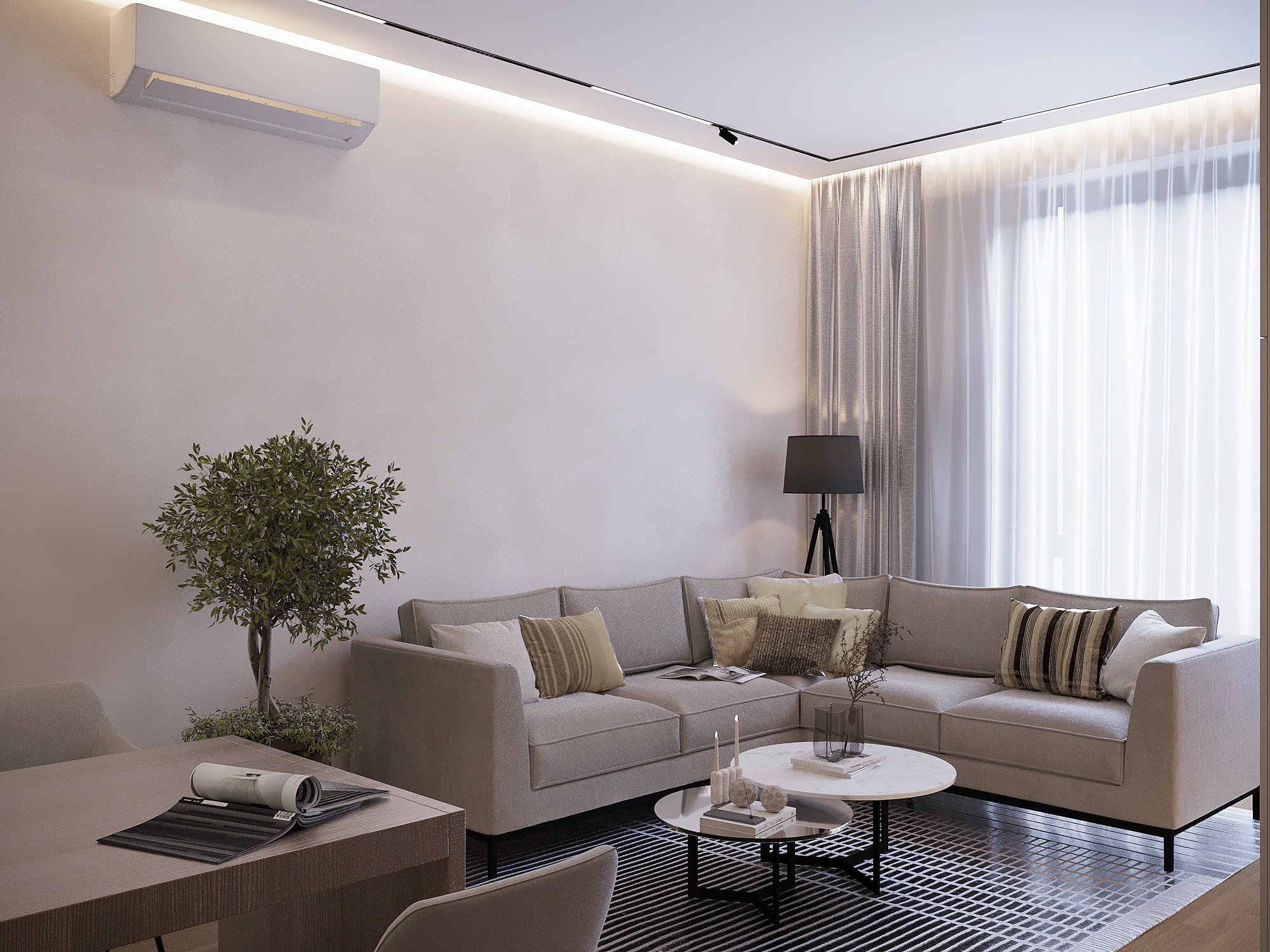 Студия в стиле минимализма-1