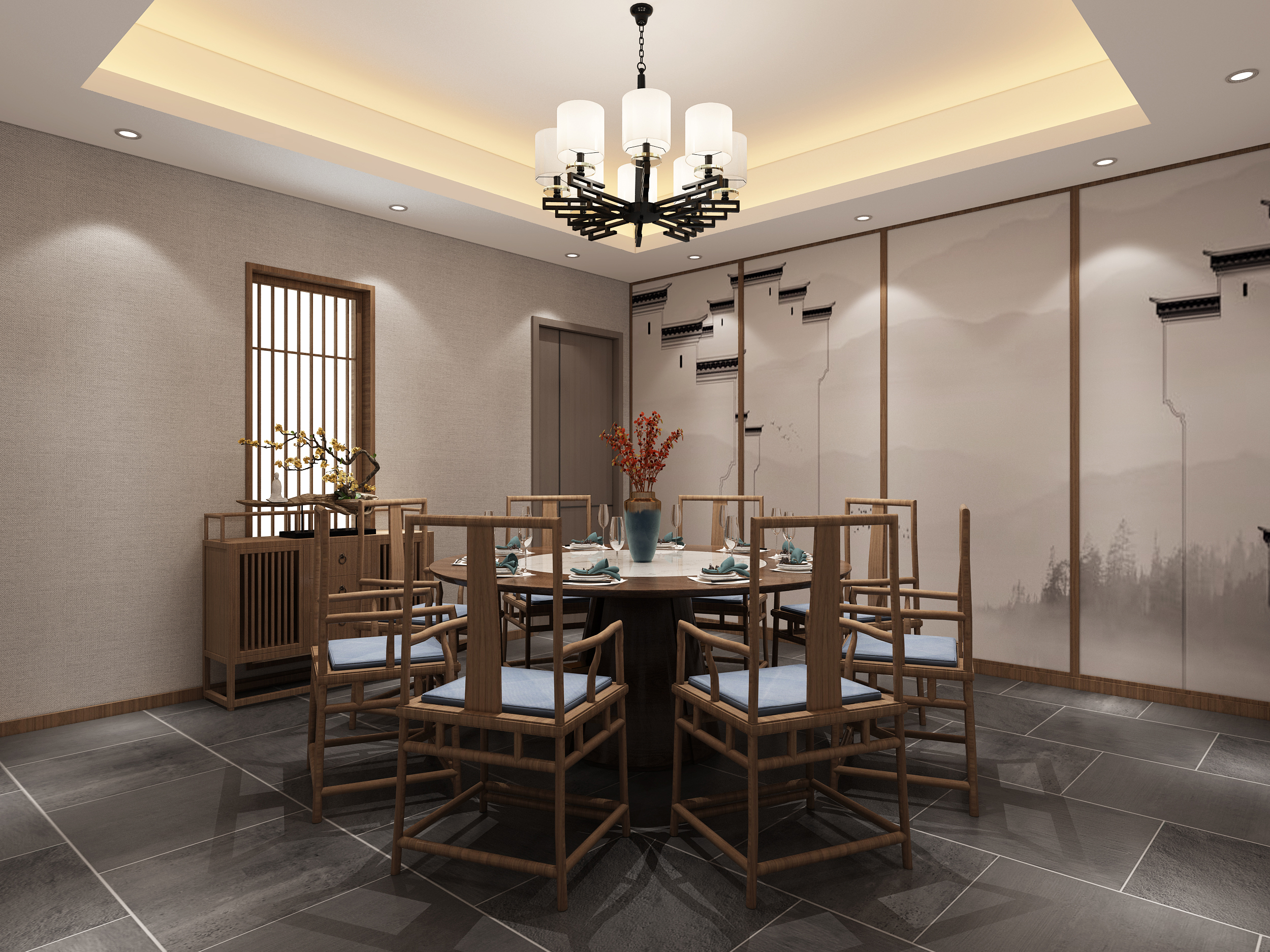 独特韵味的私房菜餐厅设计-6