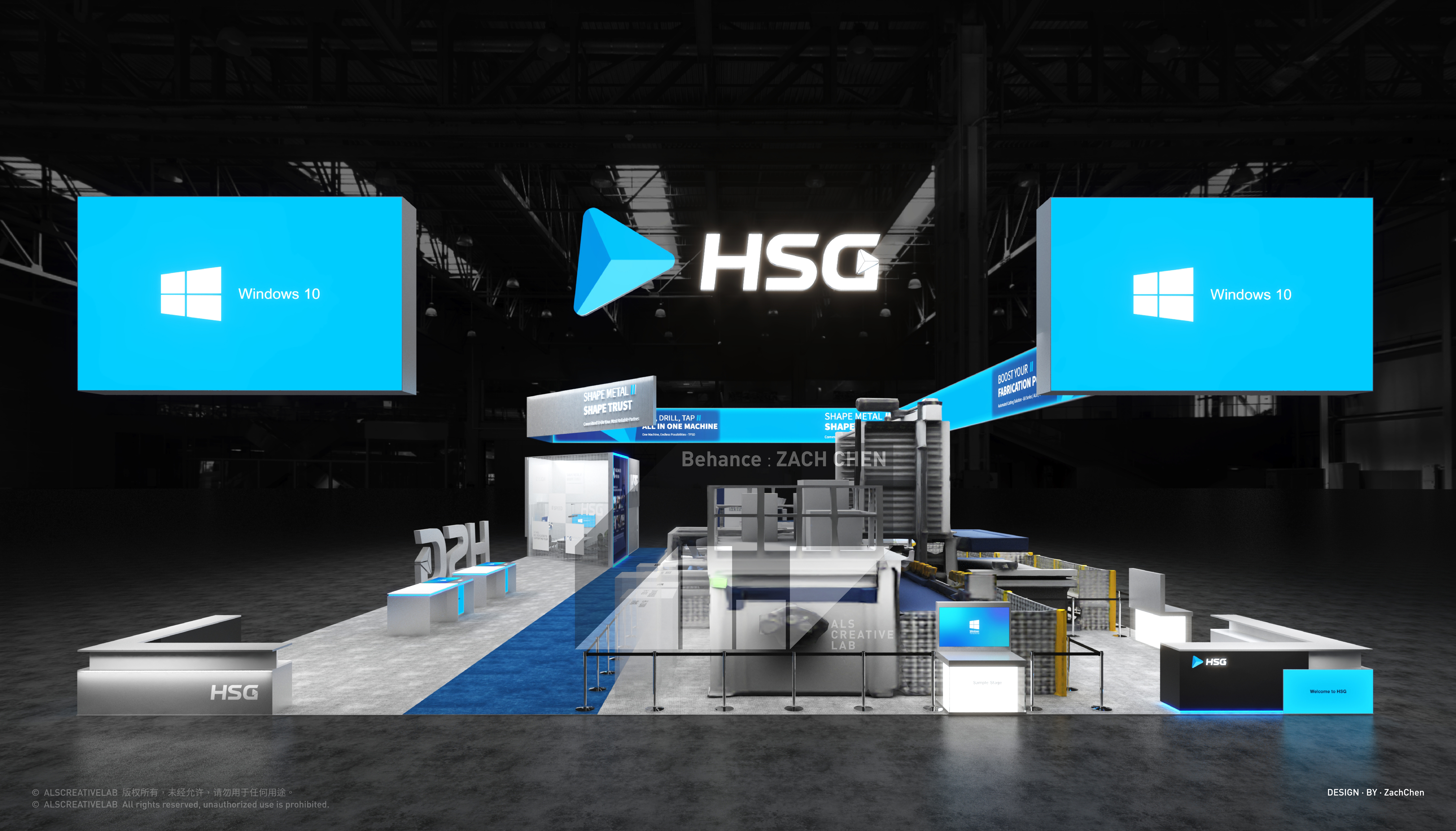 Booth｜谁说机械类展台不能未来科技感！-2