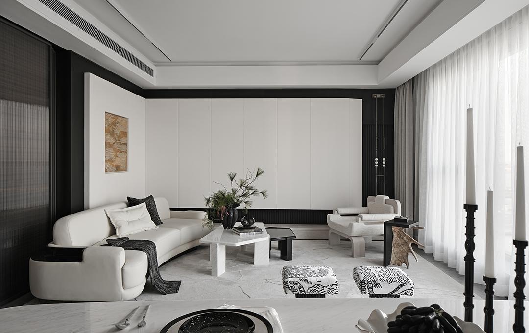 中海·大连十里观澜复式丨中国大连丨室内设计为深圳共向设计,软装设计为深圳共向美学-3