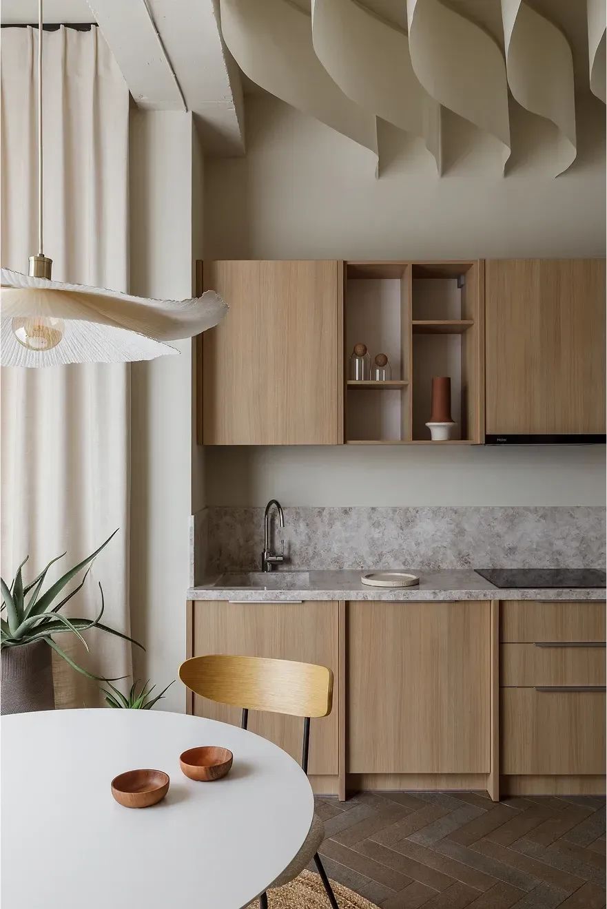 55㎡两人居暖色温馨设计丨Victoria Kalmykova-12