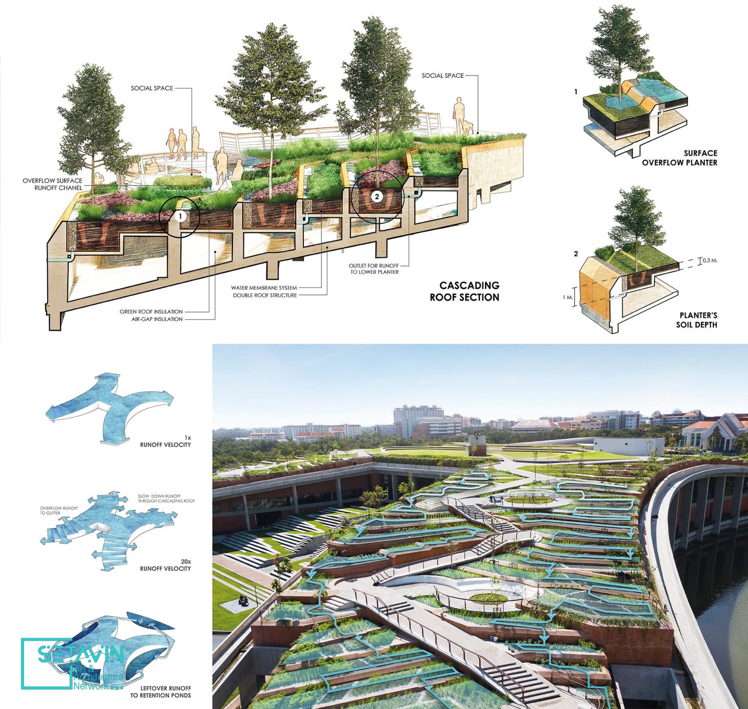 泰国曼谷建筑屋顶花园的城市农场设计丨城市与景观设计公司LANDPROCESS-12