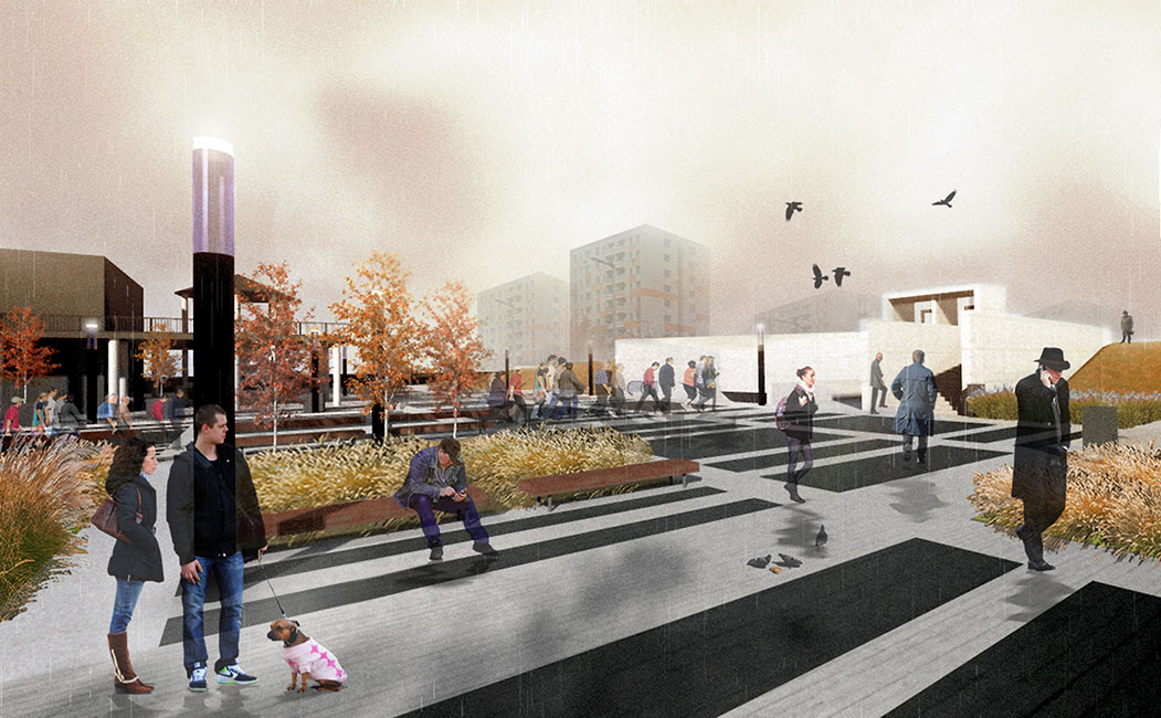 布达佩斯地铁 4 号线终点站临时公共空间设计-26