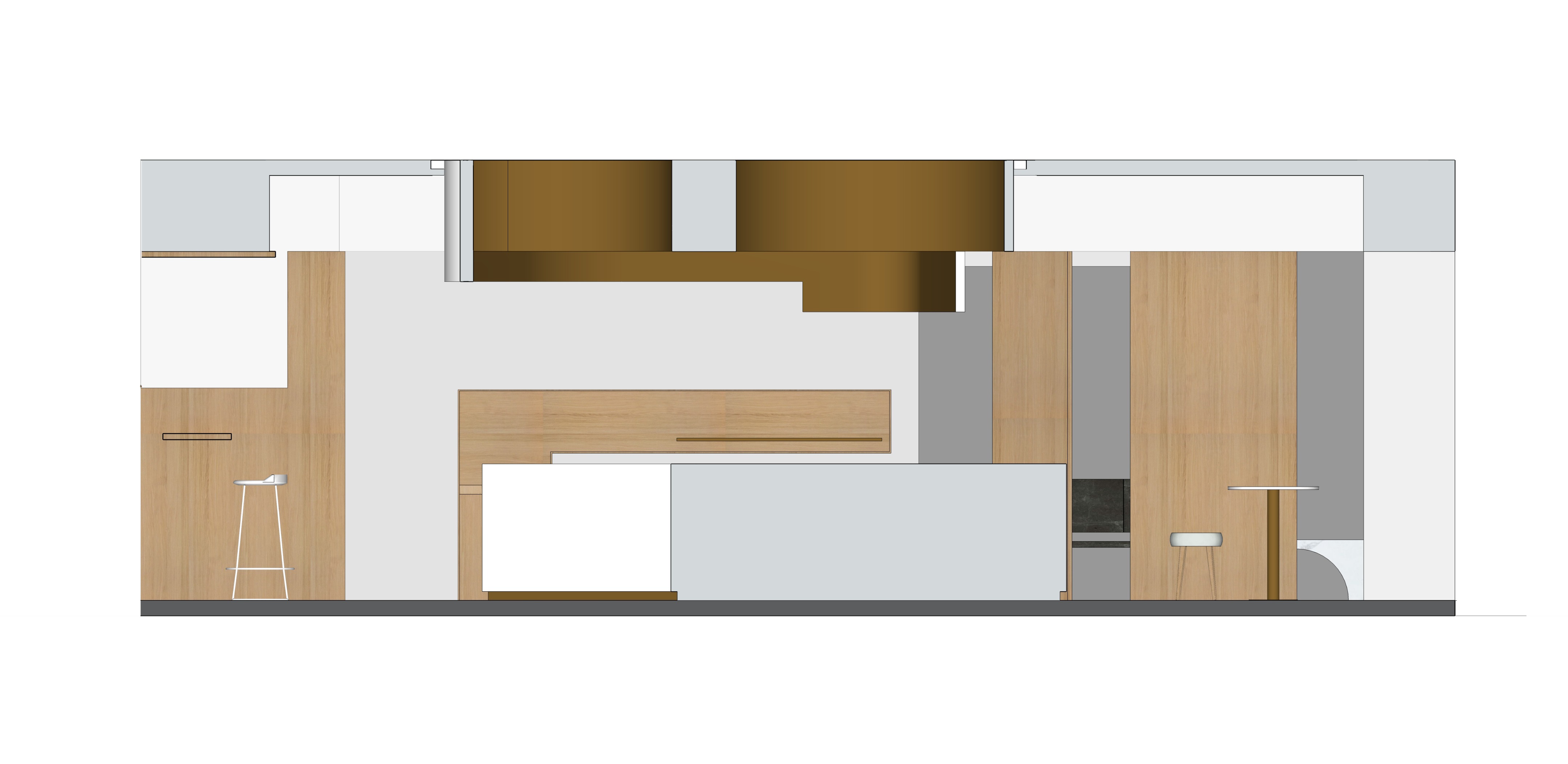 E²CAFEDesign 咖啡厅 | 弧线灵动,划分多重空间-29