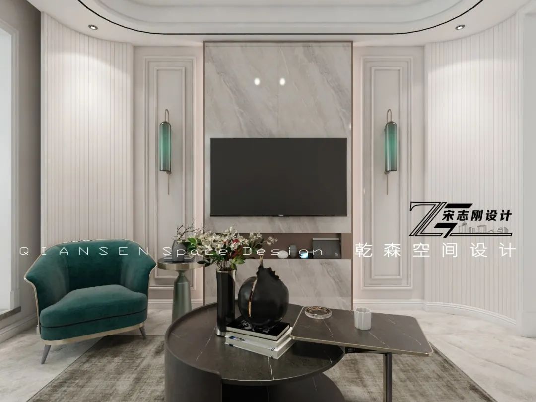 意式轻奢三江别墅丨乾森空间设计-53