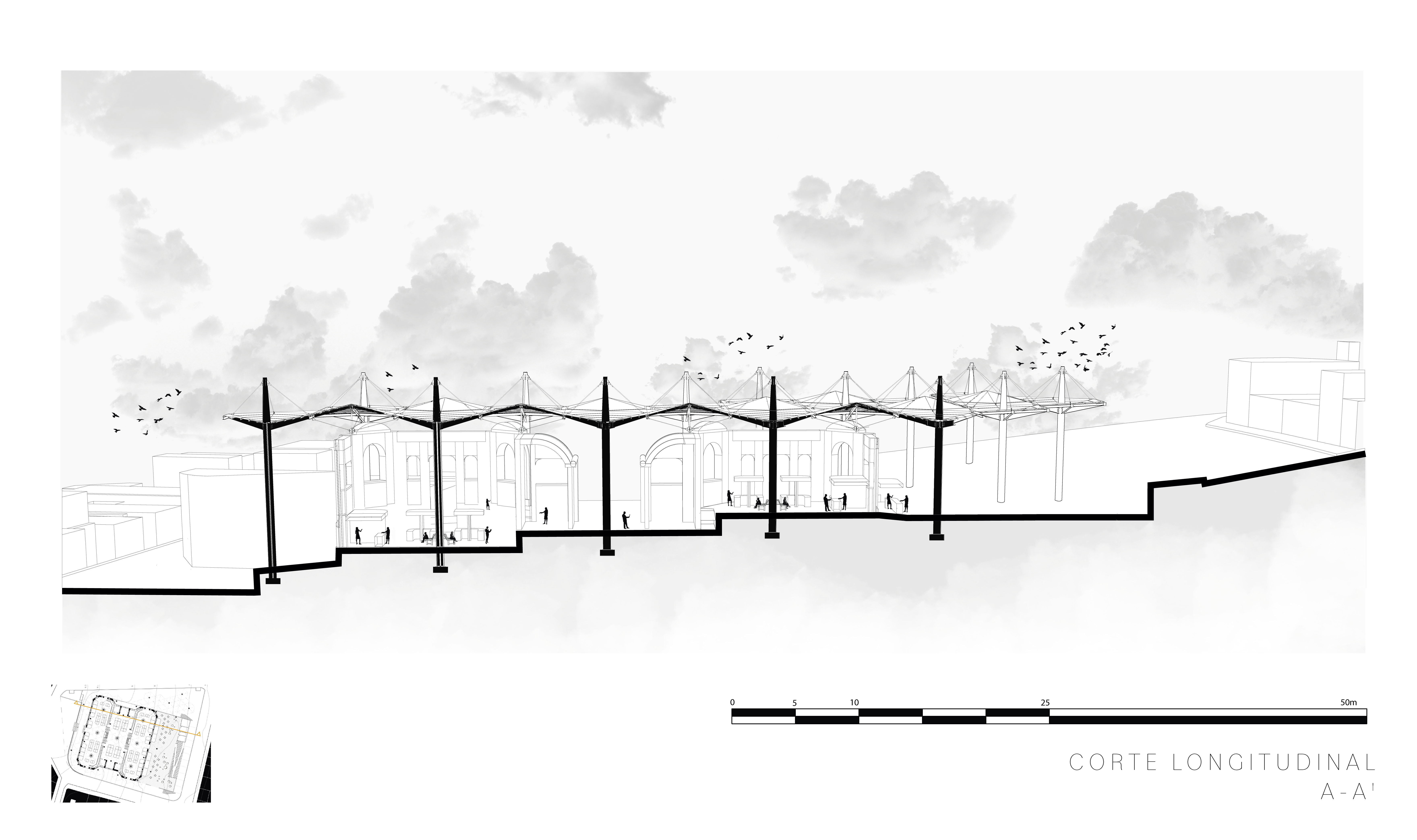 Mercado de las Cruces 广场市场屋顶设计丨哥伦比亚-26