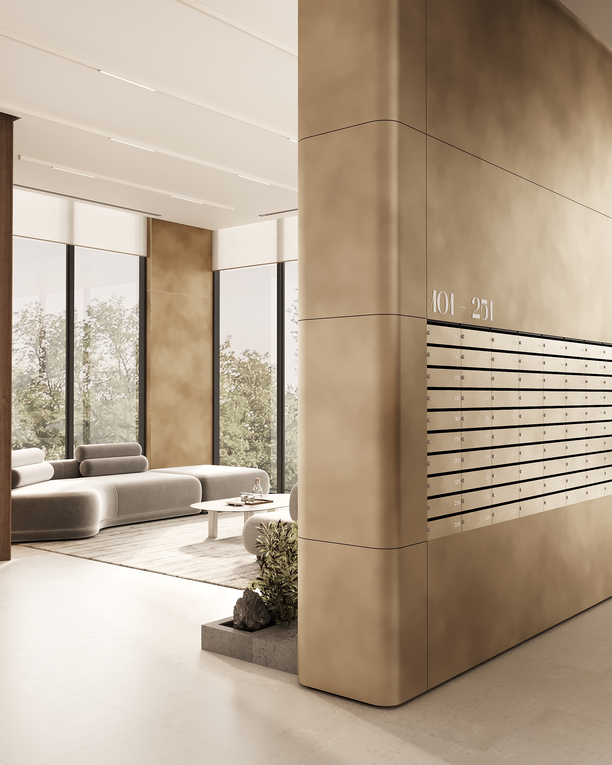 Lobby of rezidental complex-3