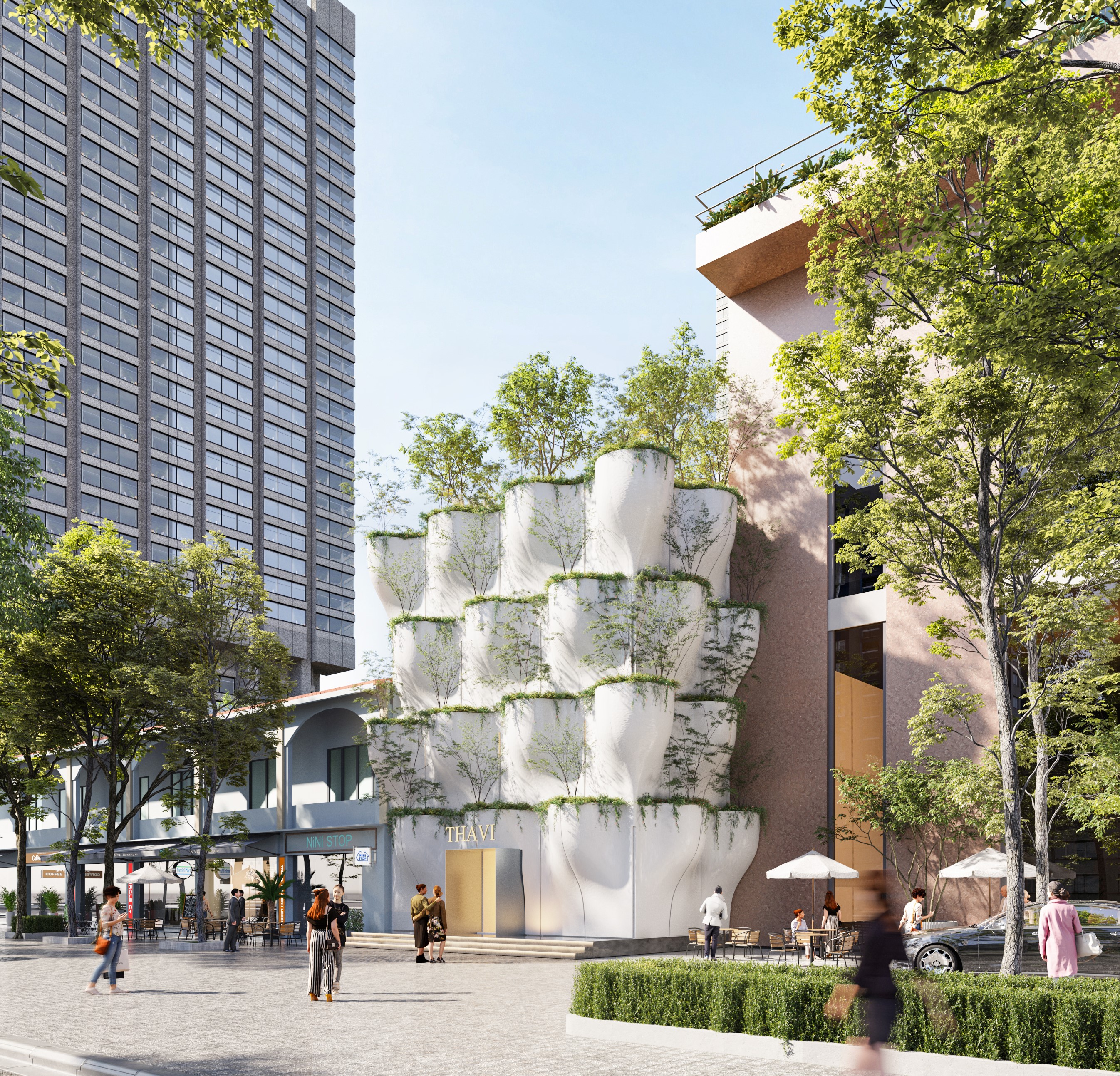 越南 Thavi 化妆品展示厅丨SAVA architects-17