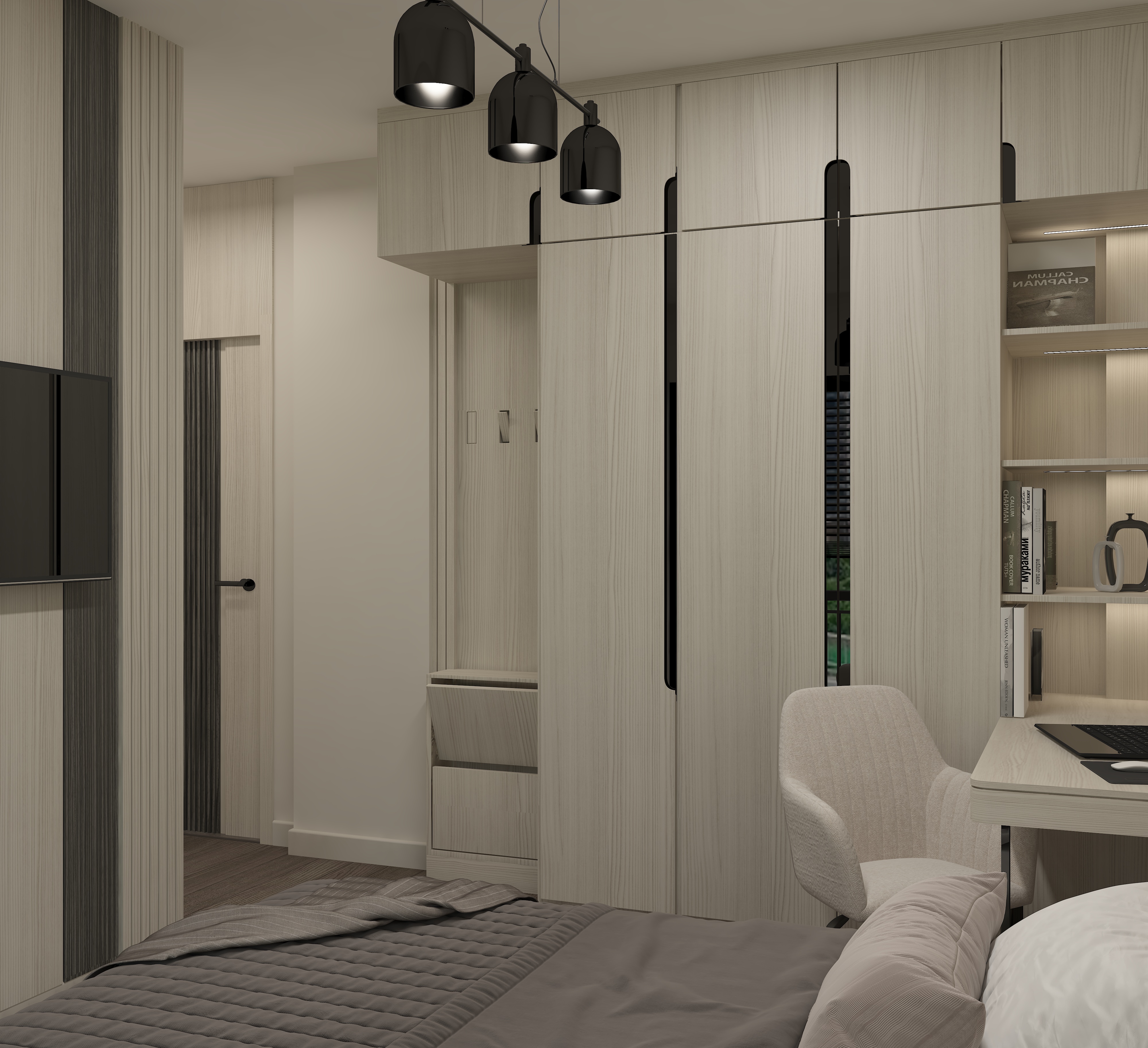 H.ŞEN STÜDYO ÖRNEK DAİRE / YAŞAM ALANI VE BANYOSU-4