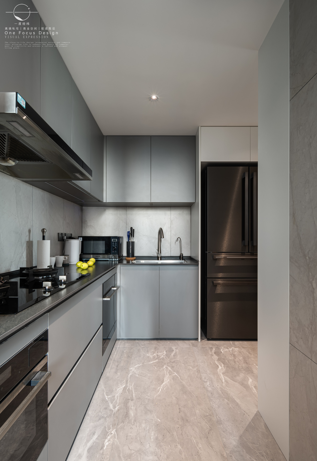 现代简约中明色调的平层空间设计-28