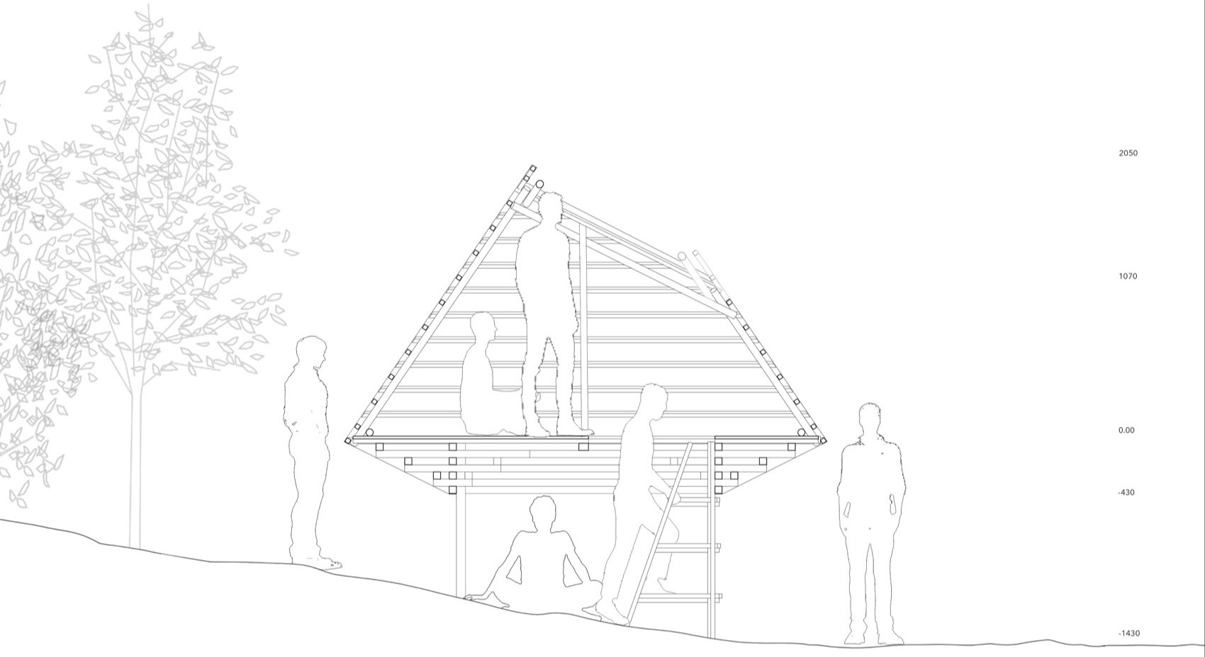 冥想小屋·A “light” paper cage丨法国丨无意义建筑-43