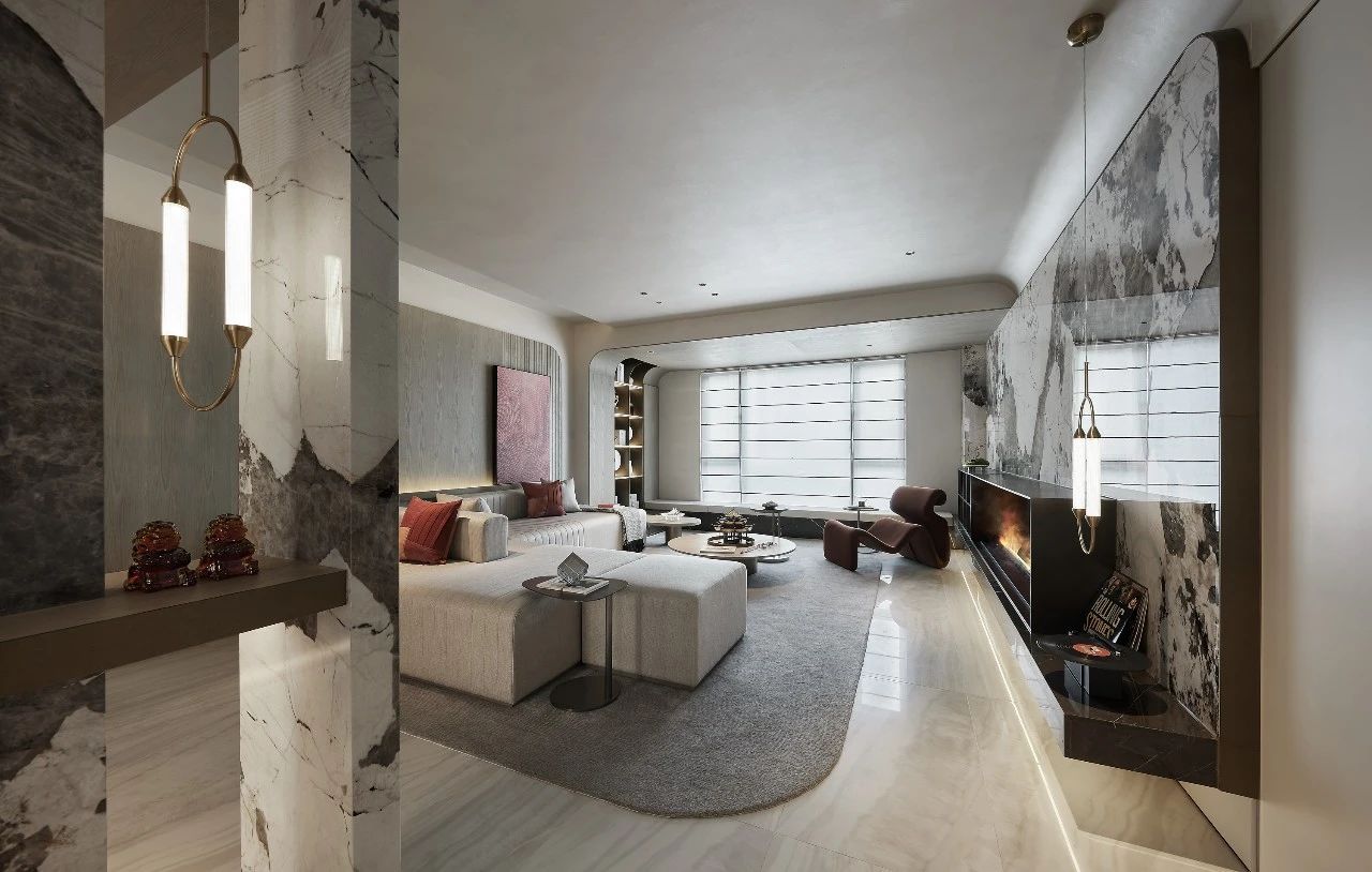 枫华金明府 156㎡极简宋风样板间丨中国开封丨上海筑详建筑装饰设计有限公司-15