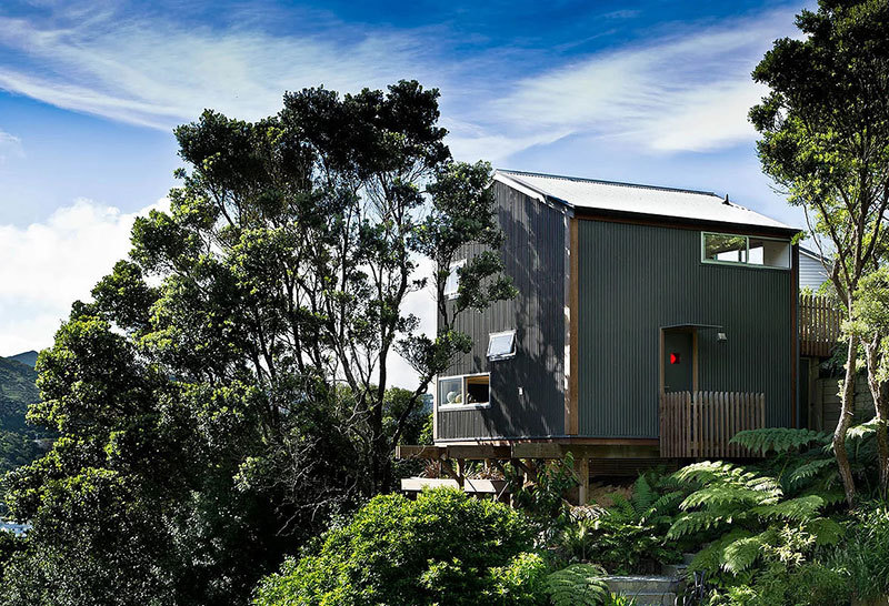 新西兰 50 平米玻璃墙小屋 | 极简与自然的完美结合-17