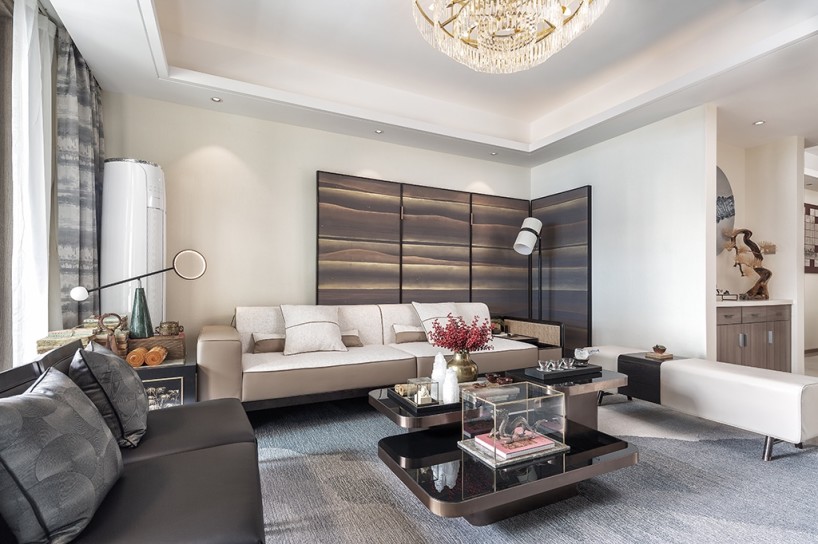 山西太原远大凤玺湾样板间——现代中式风格-10