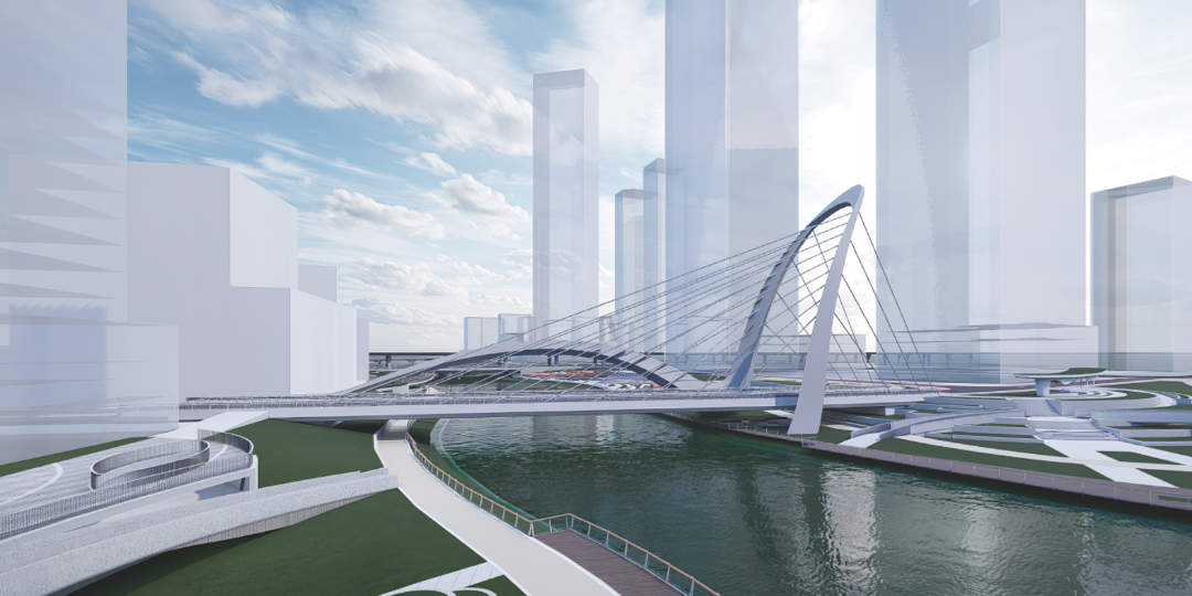 横沥岛尖中轴涌4号桥合龙，打造“一桥一景”特色景观-19