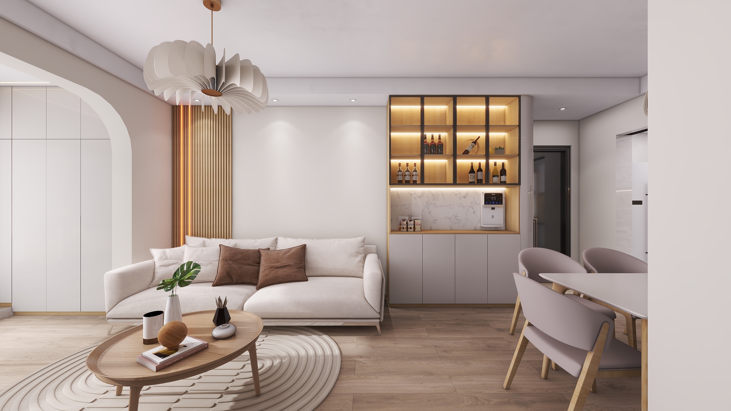 四川成都汇厦少城锦官郡（67平方日式原木风两居室）-10