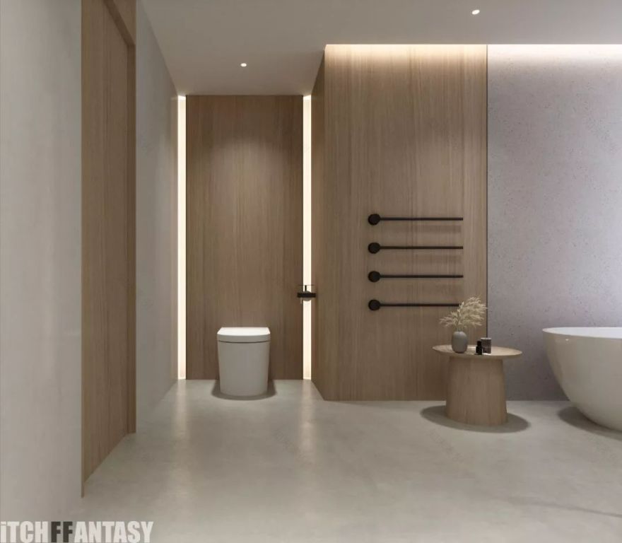 四层极简别墅,原木色温馨空间-74