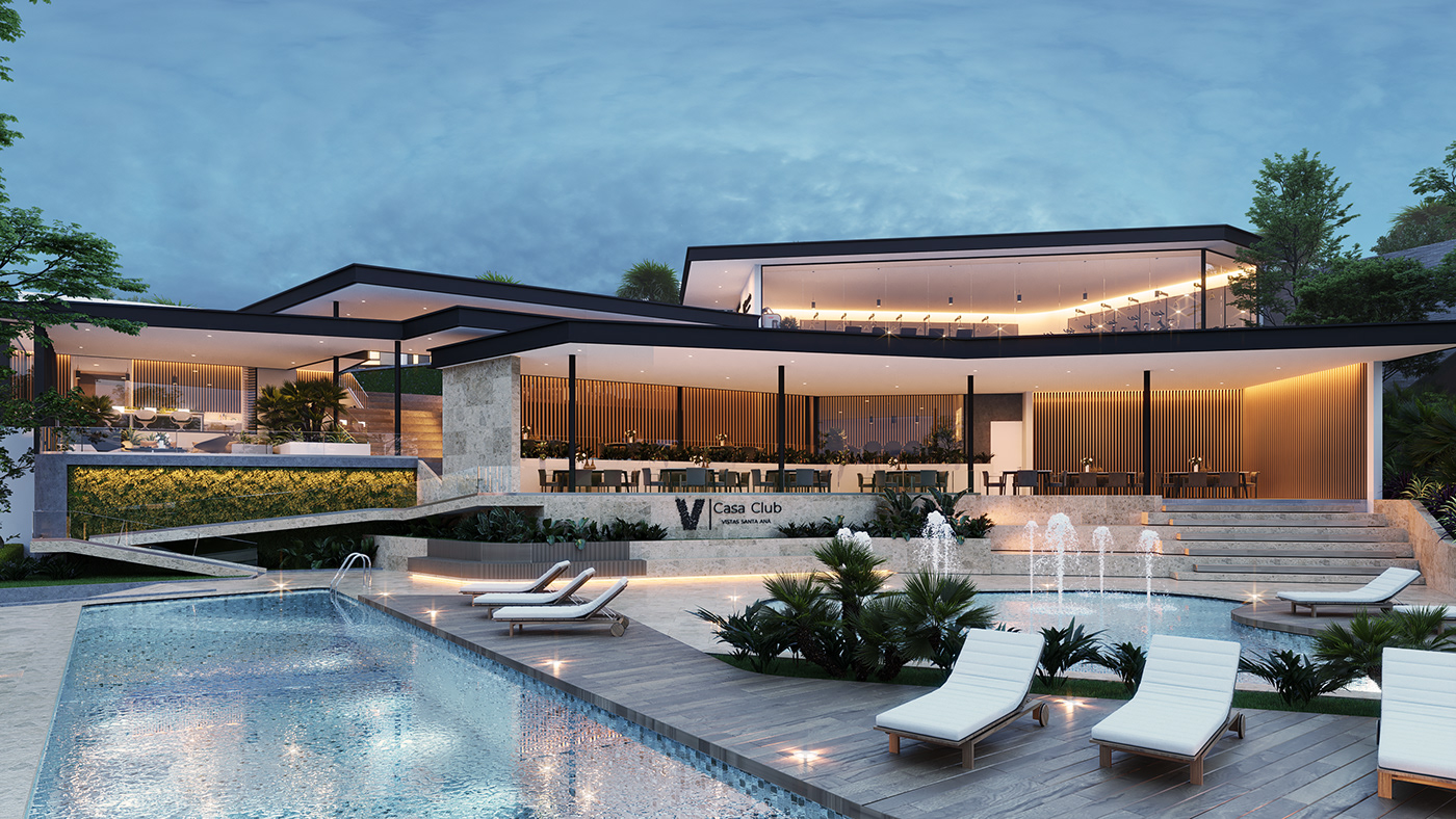 哥斯达黎加 VSA 社交区室内设计丨Angel Medina,Epic Green Bird-0