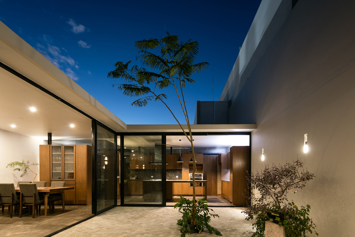 墨西哥钢琴家之家的天空景观与自然融合设计-38