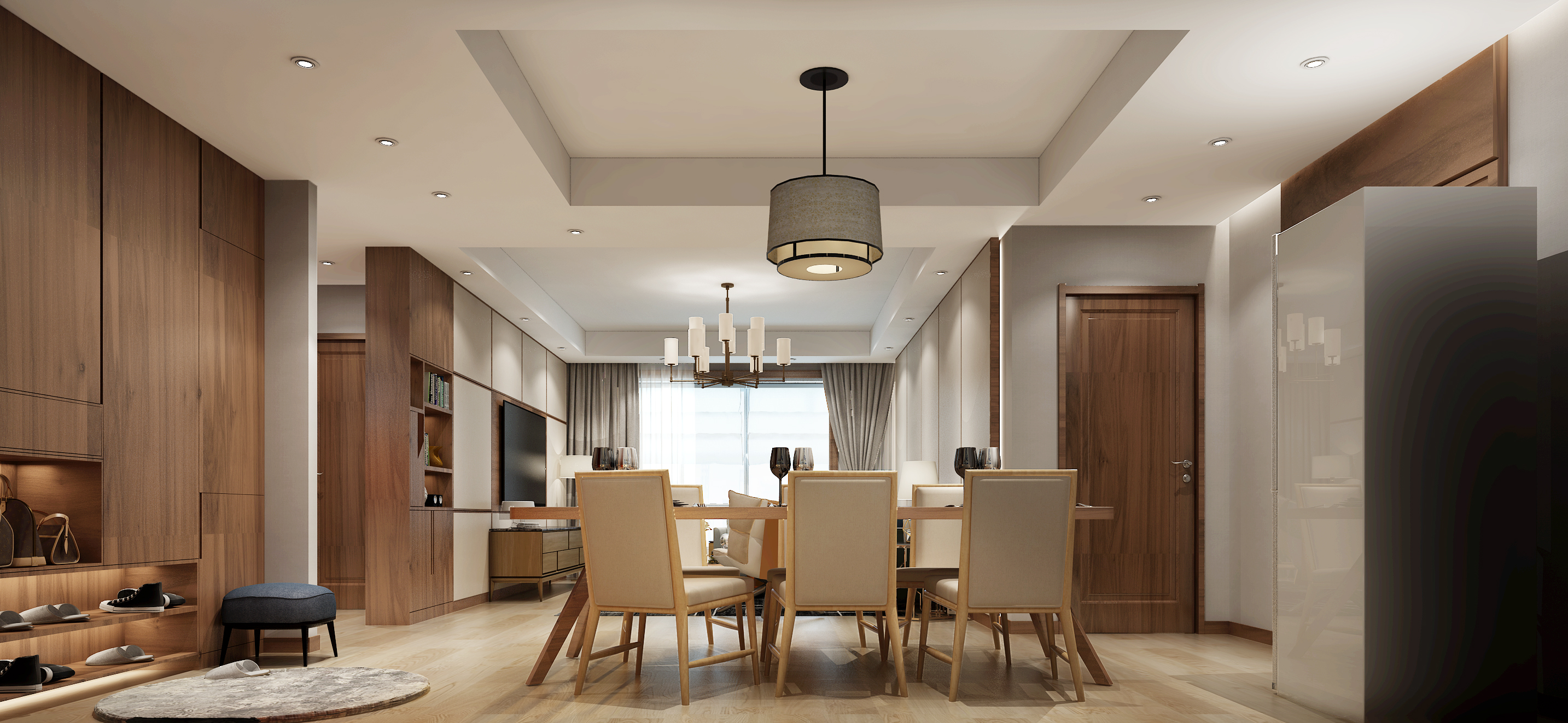 巩义五十中式温馨三居室-3