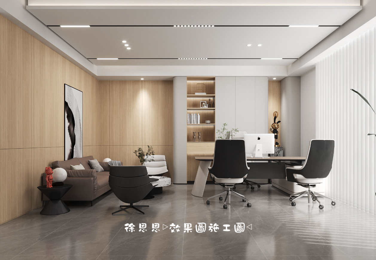 雅致而明亮的现代风办公室-6