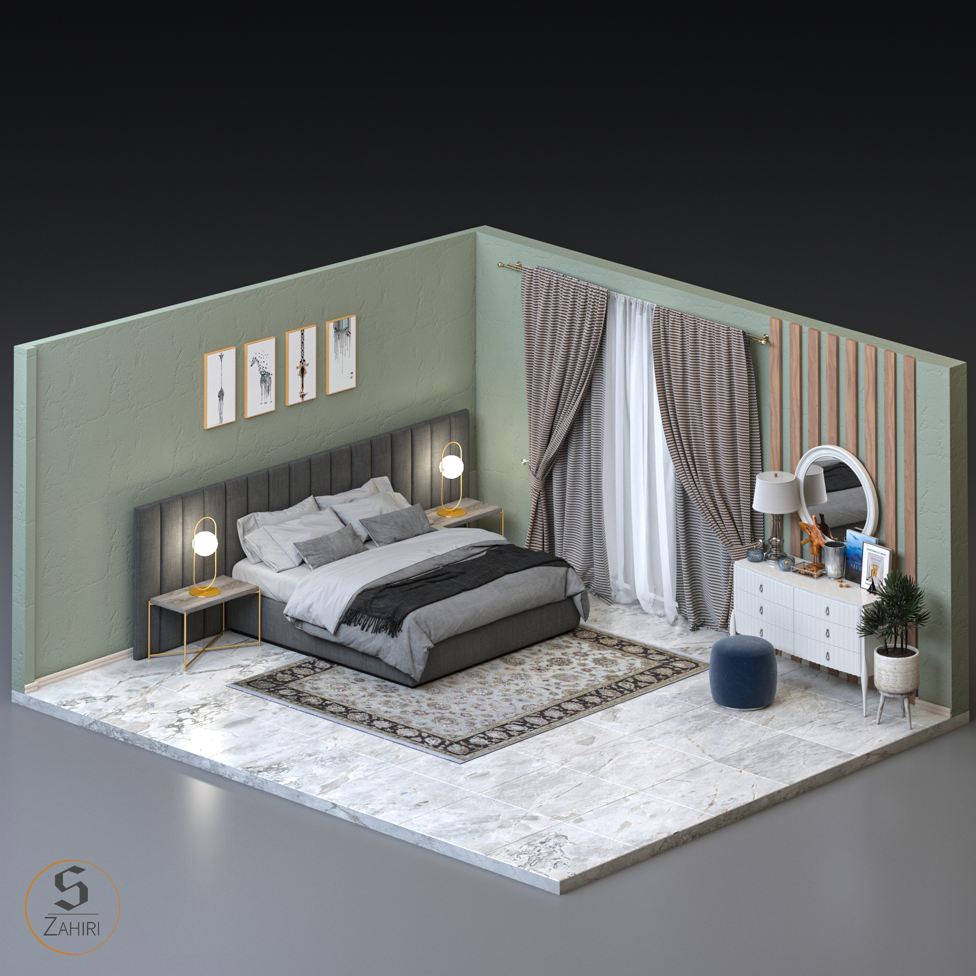 Isometric bedroom-4