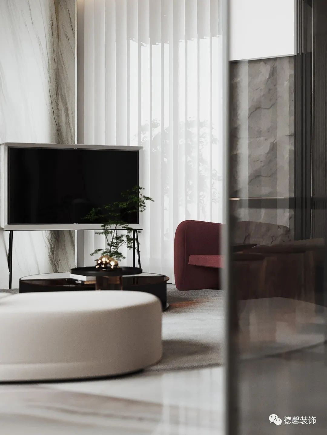 金地半山风华现代风别墅丨中国广州丨德馨装饰-9