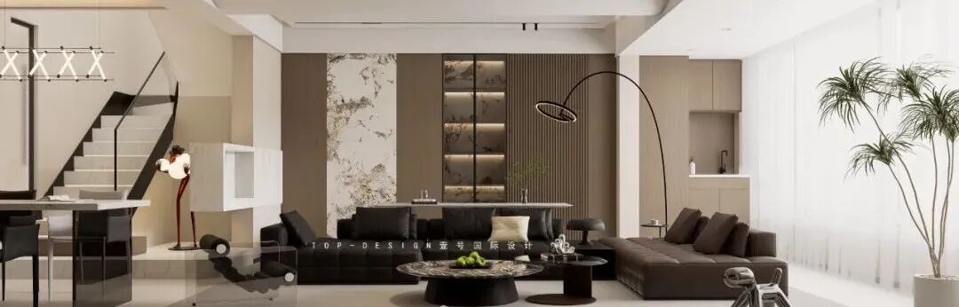 半盏茶香,一方庭院 · 把“山水画”搬进家丨壹号国际设计-57